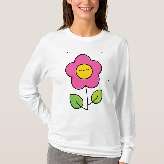 Camiseta Flor hermosa (Anverso)