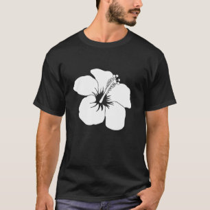Camiseta Flor Hibiscus de Hawaii blanca
