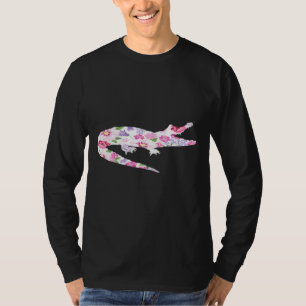 Camiseta Flor hippie hawaiano de papel de coligador floral