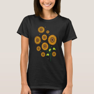 Camiseta Flor hippie jardinera vintage amarilla