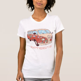 Camiseta Flor Hippie Van