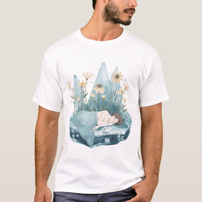 Camiseta Flor Invernal (Anverso)
