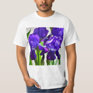 Camiseta Flor iris iris púrpura