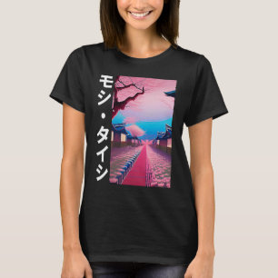 Camiseta Flor japonesa de cerezo Streetwear Vapor estético