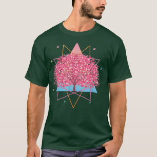 Camiseta Flor japonesa flor Sakura Tree Vaporwave Cher
