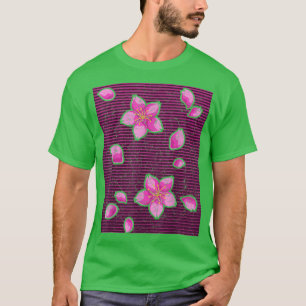 Camiseta Flor japonesa florece Sakura Vaporwave Cherry Bl