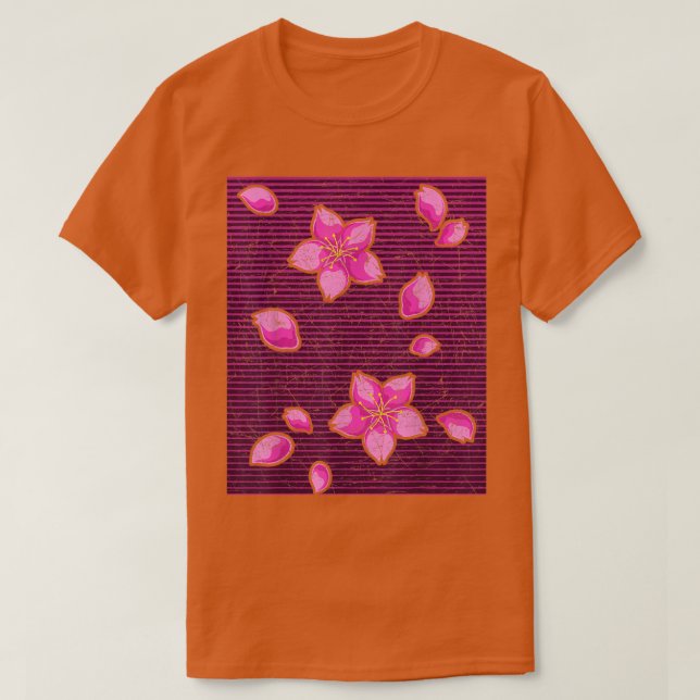Camiseta Flor japonesa florece Sakura Vaporwave Cherry Bl (Diseño del anverso)