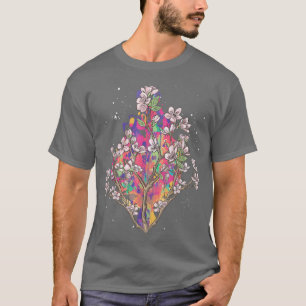 Camiseta Flor japonesa Sakura Japón Flor rosa Cerezo Bl