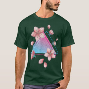 Camiseta Flor japonesa Sakura Retro Art Vaporwave Cherry
