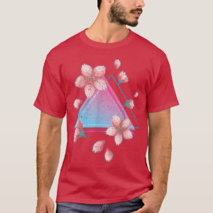 Camiseta Flor japonesa Sakura Retro Art Vaporwave Cherry