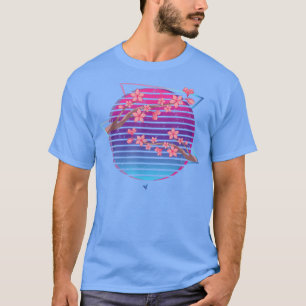 Camiseta Flor japonesa Sakura Vaporwave Cherry