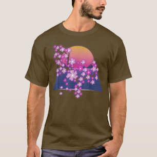 Camiseta Flor japonesa Sakura Vaporwave Cherry Blo