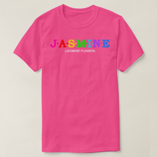 Camiseta Flor jazmín 1 (Diseño del anverso)