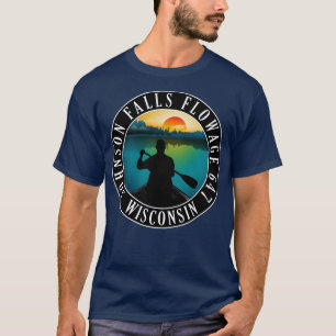 Camiseta Flor Johnson Falls 647 Canoa Wisconsin