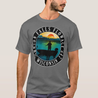 Camiseta Flor Johnson Falls 647 Pesca Wisconsin