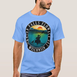Camiseta Flor Johnson Falls 647 Wisconsin Kayaking
