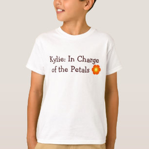 Camiseta flor, Kylie: Responsable de los pétalos