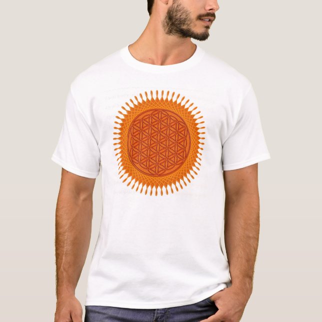 Camiseta Flor Live/del diseño soleado (Anverso)