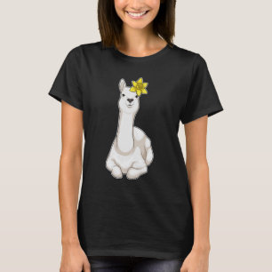 Camiseta Flor Llama Daffodil