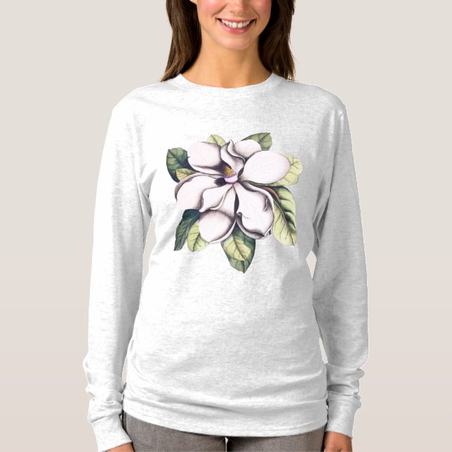 Camiseta Flor magnolia (Anverso)