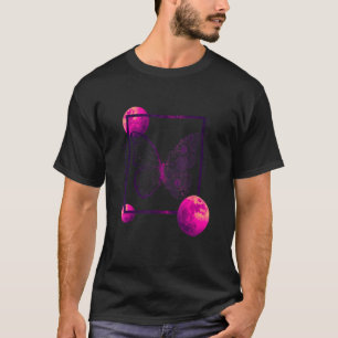 Camiseta Flor Mariposa Calzada Japonesa Vaporwave Aes
