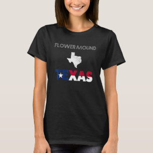 Camiseta Flor montículo TX Texas bandera turista nativo re