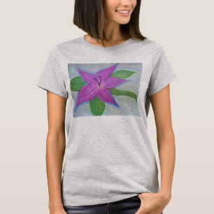 Camiseta Flor morada al azar por Sky Boivin