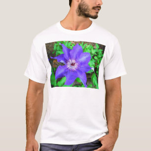 Camiseta Flor morada de clematis