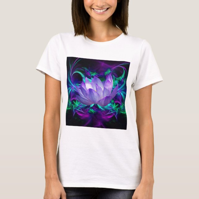 Camiseta Flor morada de loto y su significado (Anverso)