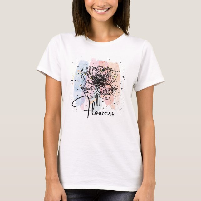 Camiseta Flor multi (Anverso)