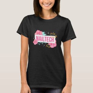 Camiseta Flor Nail Tech