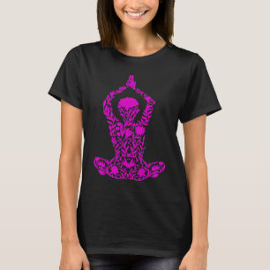 Camiseta Flor Namaste Espiritual Yoga Floral Meditación Yo