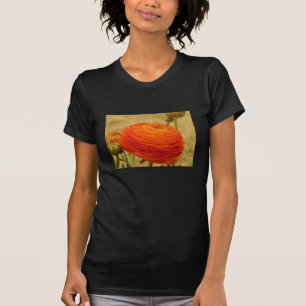 Camiseta Flor naranja