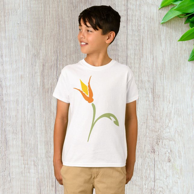 Camiseta Flor naranja (Subido por el creador)
