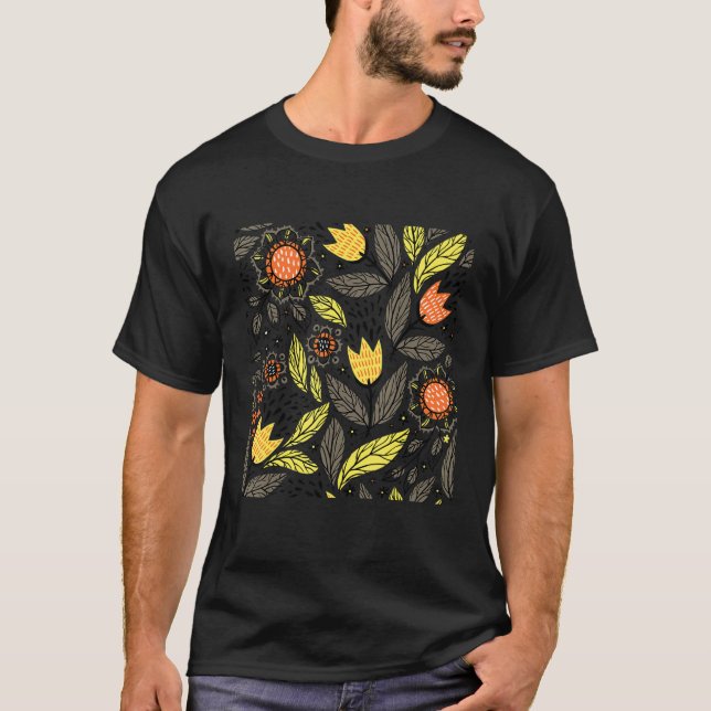 Camiseta Flor Natural Y Sale De La Flora Retro Botánica G (Anverso)