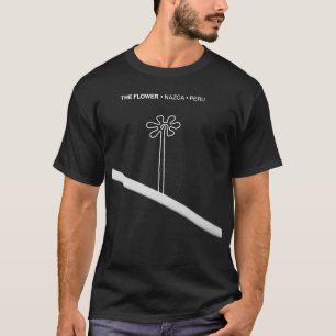 Camiseta Flor Nazca Perú antiguo símbolo de geoglifo idol I