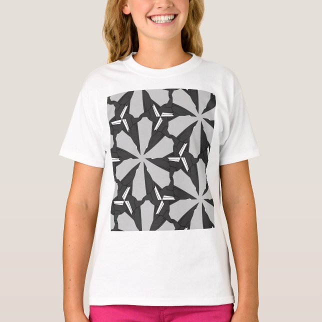 Camiseta Flor negra (Anverso)