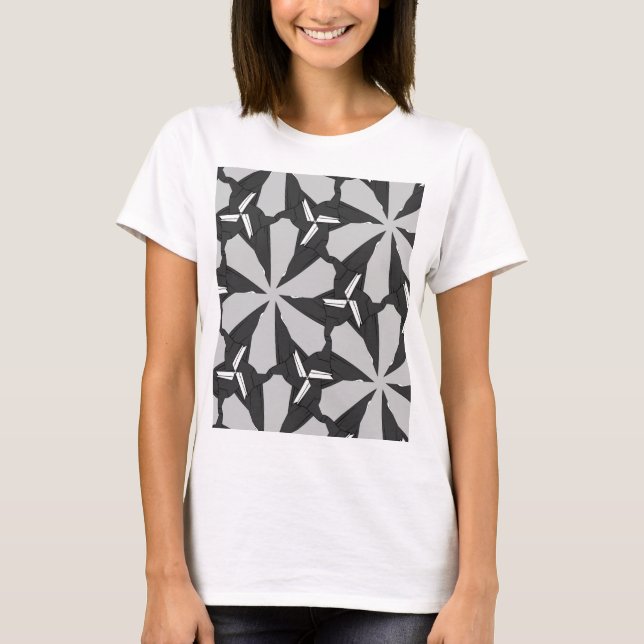 Camiseta Flor negra (Anverso)