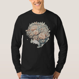 Camiseta Flor Neurociencia Floral Neurólogo Ment