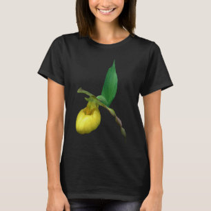 Camiseta Flor Orquídea de la Mujer Amarilla Salvaje