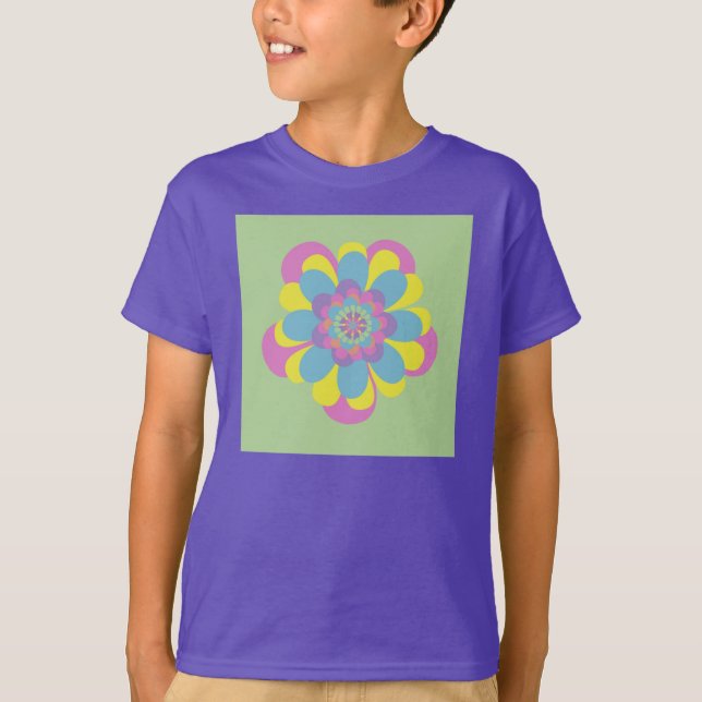 Camiseta Flor Pastel (Anverso)