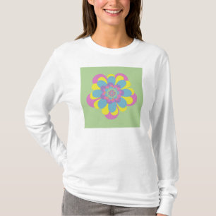 Camiseta Flor Pastel