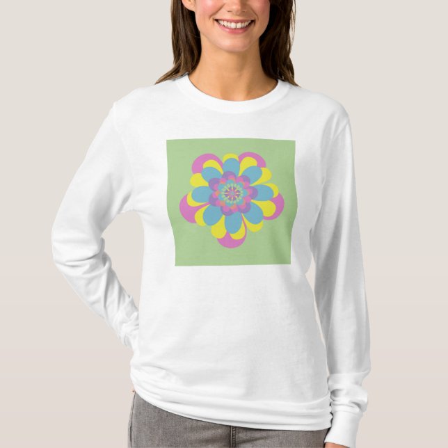 Camiseta Flor Pastel (Anverso)
