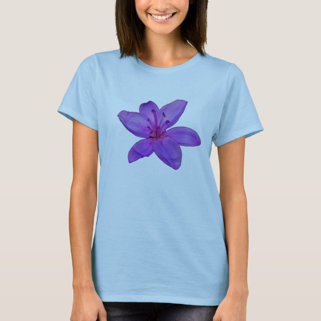 Camiseta Flor púrpura (Anverso)