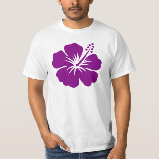 Camiseta Flor púrpura de la hawaiana del hibisco
