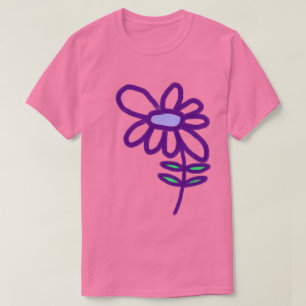 Camiseta Flor Purpúrea Funky