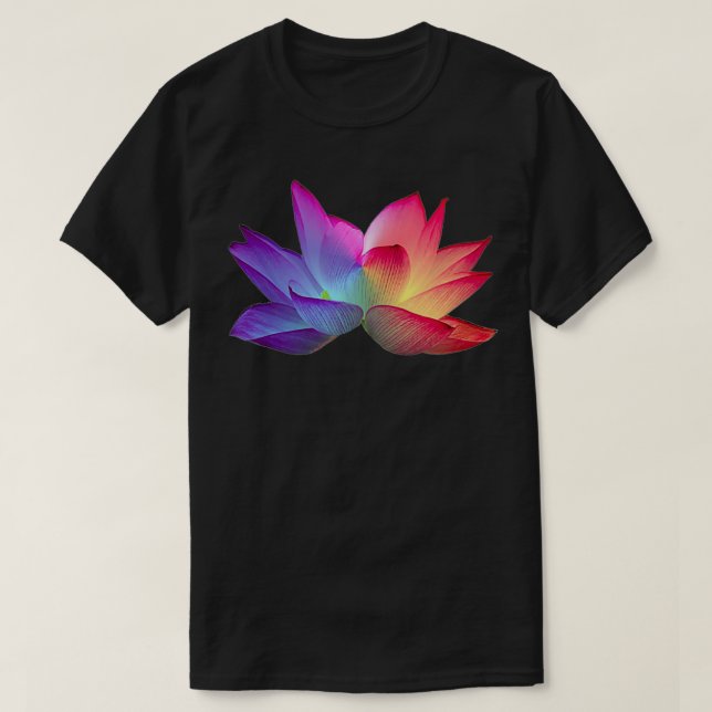 Camiseta Flor Rainbow Lotus (Diseño del anverso)