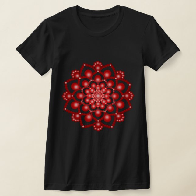 Camiseta Flor Red Dot Mandala (Distribución)