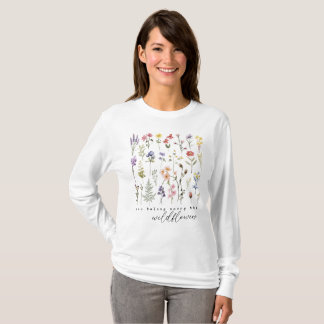 Camiseta Flor retro silvestre