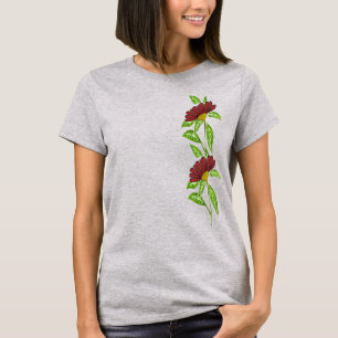 Camiseta Flor roja